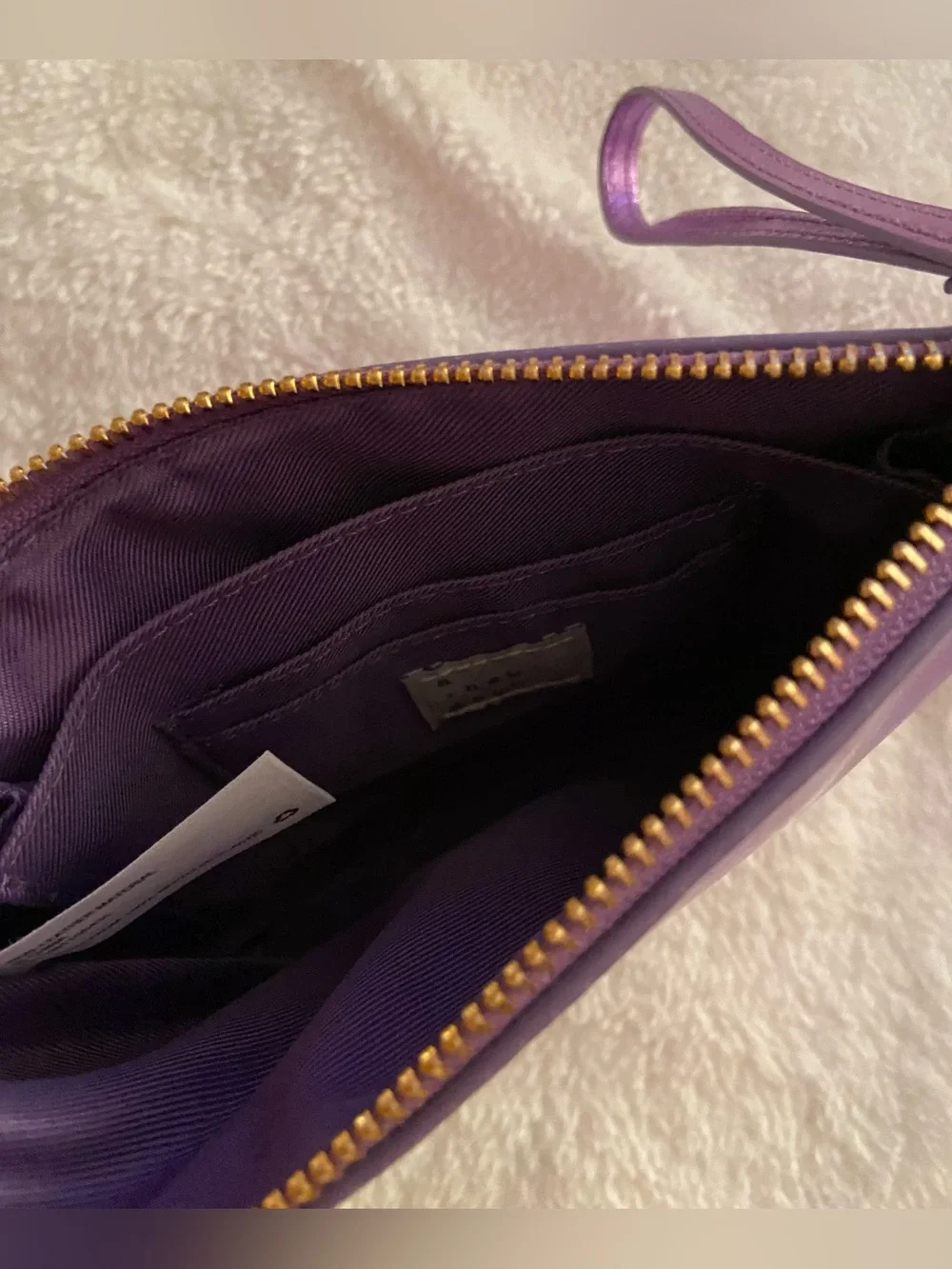 a new day Metallic Purple Wristlet Clutch